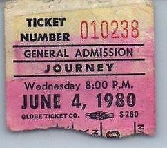 Vintage Journey Ticket Stub Juin 4 1980 Portland Oregon - £44.48 GBP