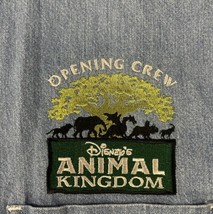 Vintage Walt Disney World Animal Kingdom Denim Button Up Shirt Adult Siz... - $93.49