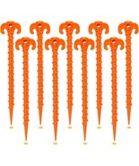 Spiral Plastic Tent Stakes 15 Pack - 10 Inch Heavy Duty, Gardening And More - $41.96