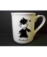 Marci 3D coffee mug GRADUATE Children Inner Light Enesco Black white 14 oz - £8.75 GBP