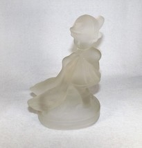 VTG. 7 1/2&quot; Girl W/Geese Frosted Glass Hummel Style LE SMITH Rare &amp; Unique-XCond - £4.53 GBP