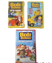VHS Bob the Builder Lot 3 VTG Bob&#39;s White Christmas To The Rescue Bob &amp; ... - £7.97 GBP