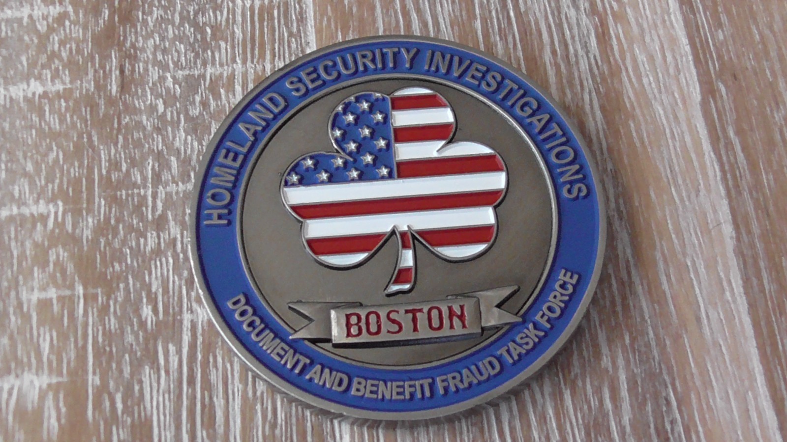 HSI Boston Document &amp; Benefit Fraud Task Force DBFTF Challenge Coin #D659 - $48.50