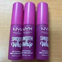 3 Pack NYX Professional Makeup Smooth Whip Matte Lip Cream - POM POM - $14.73