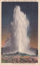 Old Faithful Geyser Yellowstone National Park Wyoming WY Haynes Postcard C57 - £2.34 GBP