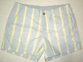 Womens 8 New NWT Columbia Gray Yellow Stripe Hike Shorts Pockets UPF 30 ... - £74.41 GBP