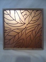 Robert Stanley Home Coll. Framed Carved Fall Leaves w Copper finish 16&quot; x 16&quot; - £14.45 GBP