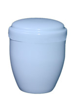 Small/Keepsake 10 Cubic Inches White Metal Funeral Cremation Urn for Ashes - £55.07 GBP