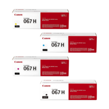 Canon 067H Toner Cartridge Set Original 4-Color BCMY High Yield - $339.90