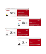 Canon 067H Toner Cartridge Set Original 4-Color BCMY High Yield - $339.90