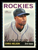 2013 Topps Heritage Baseball Trading Card #91 Chris Nelson Colorado Rockies - £7.44 GBP