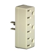 Leviton 697-I Grounding Adapter, 125 V, 15 A, 3 Outlet, Ivory - $24.38 CAD