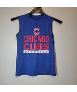Chicago Cubs Shirt Kids M Youth (10-12) Muscle Tee Blue - £11.75 GBP