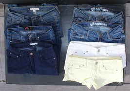 Lot 7 Pairs Skinny Jeans + 2 Shorts-Forever 21, Bullhead Hermosa, American Eagle - £15.72 GBP