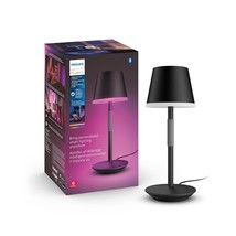 Philips Hue Go Smart Portable Table Lamp, Black - White and Color Ambian... - $296.99