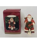 Hallmark SANTAS FRIEND Puppy Handcrafted Marjolein Bastin Ornament 3 3/8... - $17.64 CAD