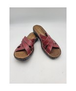 Naturalizer Sandals Women's SZ 7M Slides Brown Red Leather Flats Open To... - €25,76 EUR Naturalizer Sandals Women's SZ 7M Slides Brown Red Leather Flats Open To... - €25,76 EUR