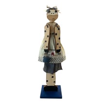VTG Tall Rustic Country Wooden Cow Figure – Primitive Farmhouse Decor – 30" Folk - $1,016.84 MXN