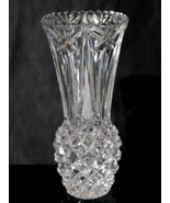 Vintage IMPERIAL CRYSTAL 24% Lead Crystal 6&quot; PINEAPPLE Flower Bud Vase -... - $21.98