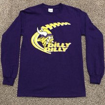 Minnesota Vikings Dilly Dilly Bud Light Men&#39;s Small Purple NFL Longsleeve Shirt - £8.98 GBP