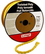 LEHIGH Twisted Polypropylene Poly Rope 5/8&quot; in Yellow 200 Feet 700lb Wor... - $79.19