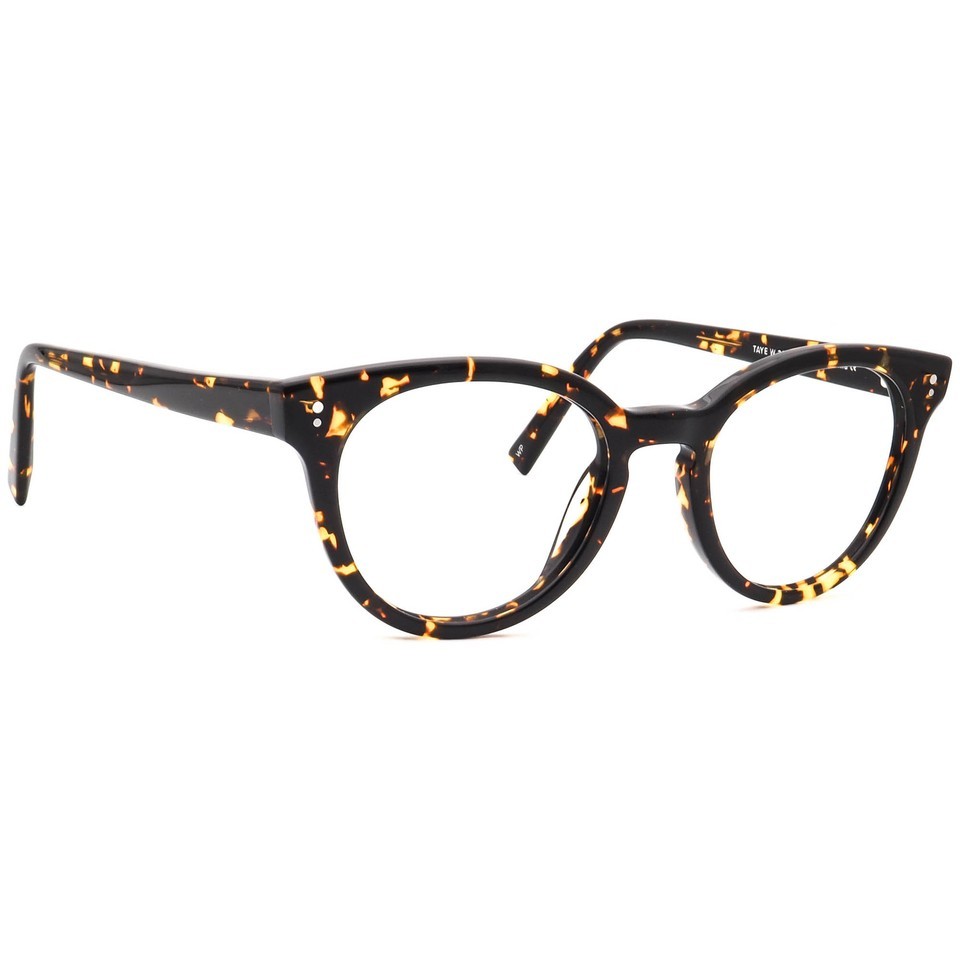Warby Parker Eyeglasses Taye W 302 Black Oak Tortoise Cat Eye Frame 49[]... - $199.99