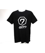 Got7 K-Pop Music T-Shirt Men&#39;s 2XL South Korean Boy Band Black Casual Ap... - £18.11 GBP