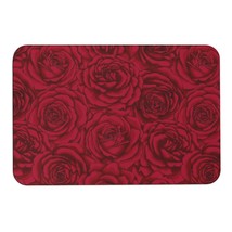 Mondxflaur Rose Non Slip Bathroom Mat for Shower Quick Dry Diatom Mud Rugs - £15.17 GBP