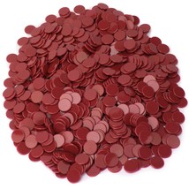 Solid Red Bingo Chips, 1000-pack - £24.18 GBP