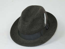 Men BENTLY HEADWEAR Hat Australian Wool Fedora Theo Collection TH704 Gray image 3