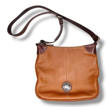 Vintage DOONEY &amp; BOURKE AWL Pebbled Leather Crossbody Shoulder Bag Brown... - $74.99
