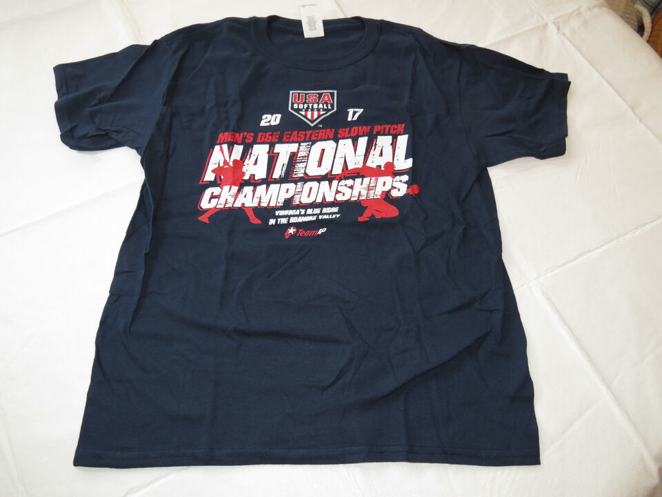 2017 National Championships USA softball Gildan Heavy Cotton S/S T shirt... - $10.09