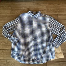 Vineyard Vines Blue Plaid Tucker Long Sleeve Shirt Men&#39;s 2XL Classic Fit - $465.00 MXN