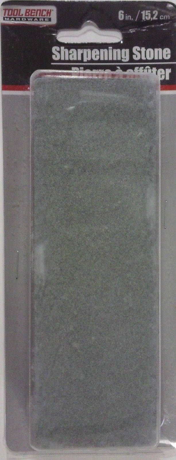 Blade Sharpening Stones 2-Sided Medium &amp; Fine Grit 6” x 2” x 1”, 1 Stone/Pk - $3.95