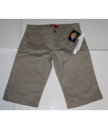 Dickies Twill Knee Khaki Stretch Shorts Size 0 Brand New - £15.05 GBP