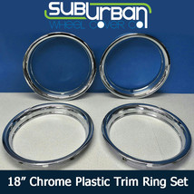 18&quot; Chrome ABS Trim Rings 1 3/4&quot; Depth Beauty Rings CCI Part # 1518P NEW SET/4 - £63.79 GBP