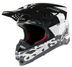 Alpinestars Mens MX Offroad Supertech M8 Radium Helmet White/Black/Grey XS - £479.57 GBP