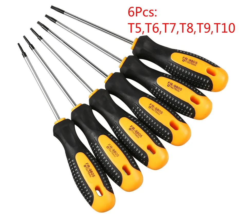 Cr-V Torx Screwdriver Set with Hole Magnetic T5-T30 Screw Driver Set Kit... - $359.47 CAD