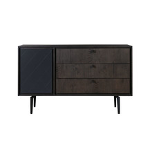 63" Gray Solid Wood Three Drawer Dresser - $27,201.71 MXN