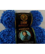Lion Brand Boucle Yarn Blueberry 2.5 oz 57 yds/ea. Lot of 2 lot 31677 - £6.97 GBP