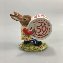 Royal Doulton Pottery Bunnykins Drummer Oompah Band Golden Jubilee 50 Years 1984 - £29.71 GBP