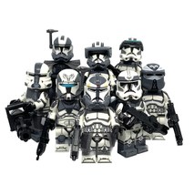 Star Wars Wolfpack Wolffe AT-RT Driver Heavy Gunner troopers 8pcs Minifigures - £14.57 GBP
