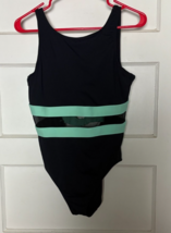 Women’s One-Piece Colorblock Bathing Suit with Peek-a-Boo Middle Size 10 - $29.10