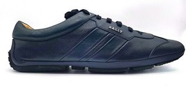 Bally Primer Men&#39;s Leather Bovine Embossed Sneakers Color Ink BNIB - £144.26 GBP