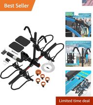 200 LBS Capacity Bike Rack for Fat &amp; Standard Tires - Easy Install Hitch... - $245.01