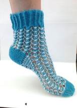 100% Alpaca Socks * Handmade socks * Fishnet socks *Antiallergic * Openw... - £11.00 GBP