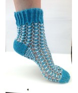 100% Alpaca Socks * Handmade socks * Fishnet socks *Antiallergic * Openw... - £11.01 GBP
