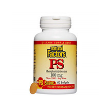 Natural Factors PhosphatidylSerine (PS) 100mg, 60 Soft Gels - $27.27