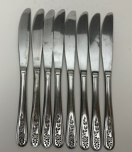 Stanley Roberts Rogers Co Stainless Floral Mist Pattern set of 8  Dinner... - $15.00
