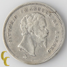 1860-G Italien États Emilia 50 Centesimi (Très Fin Provisoire Pièces de ... - $1,434.43 MXN